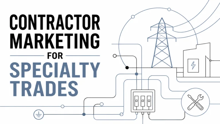 Contractor marketing for specialty trades illustration