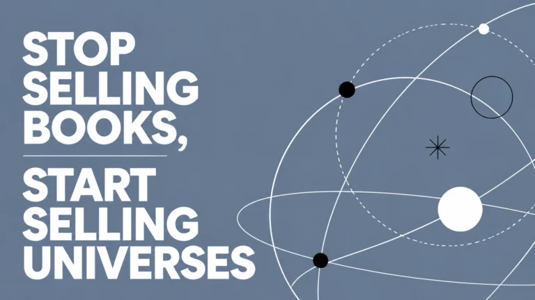 Book marketing strategy illustration about selling stories