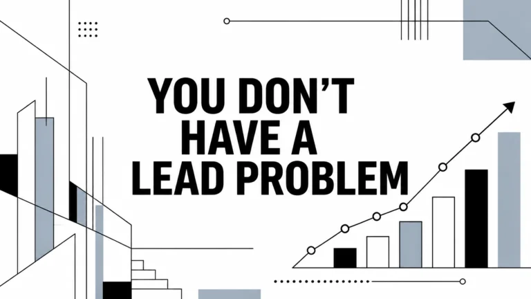 Lead generation marketing problem illustration