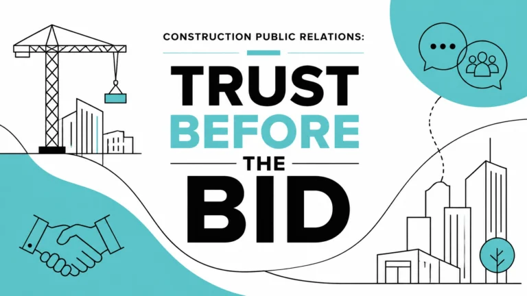 Construction public relations trust before the bid illustration